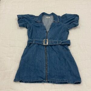 Show Me Your Mumu denim mini dress, size XXL